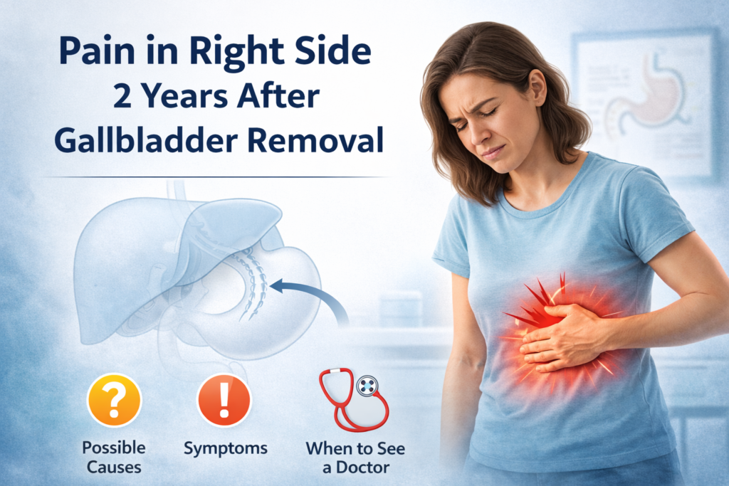 Pain in Right Side 2 Years After Gallbladder Removal