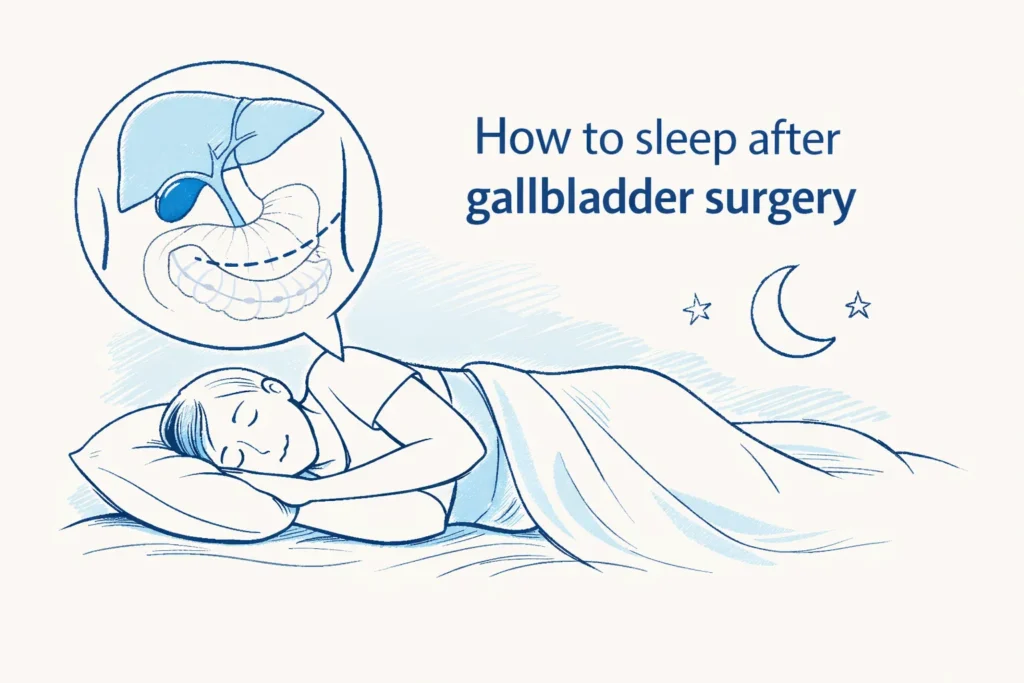 How to sleep after gallbladder surgery