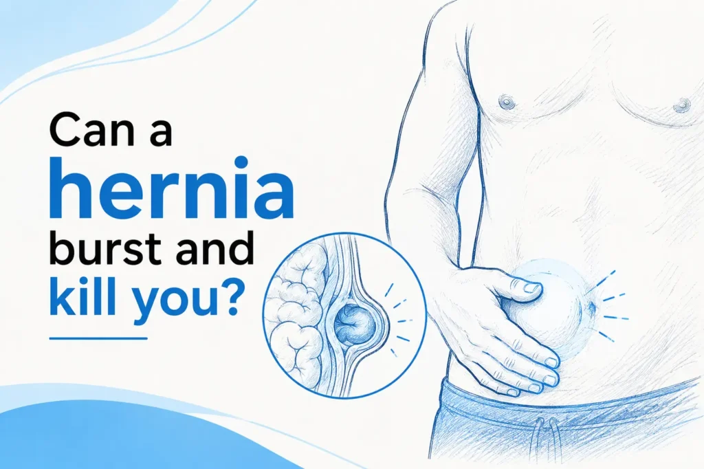 Can a hernia burst and kill you.