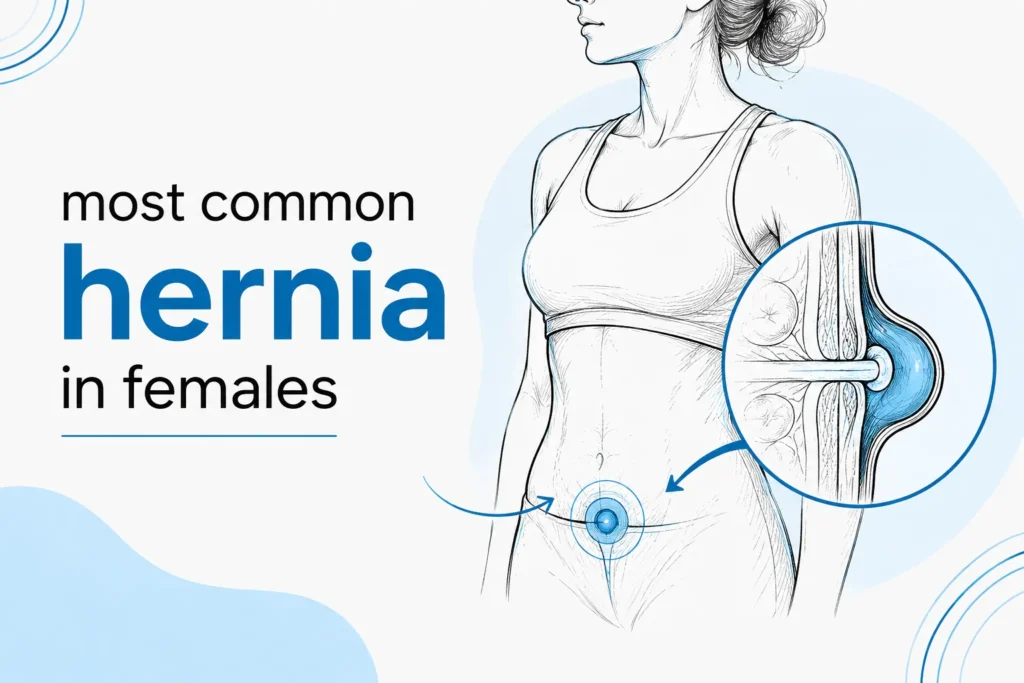most common hernia in females