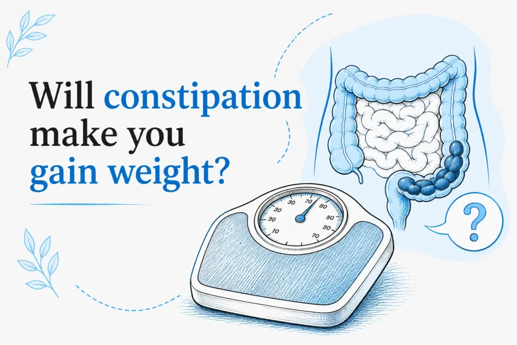 Will constipation make you gain weight