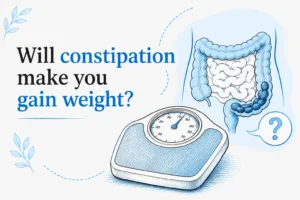 Will constipation make you gain weight