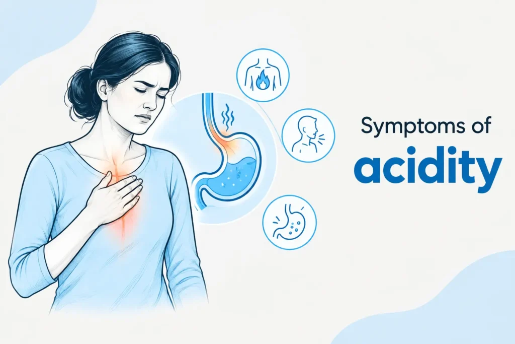 Symptoms of acidity